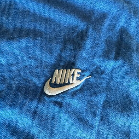 Vintage Nike Mens Blue & Navy Colorblock Cotton T-Shirt L Casual Short Sleeve - Picture 6 of 9